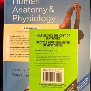 Human Anatomy & Physiology Textbook with Green Return Card